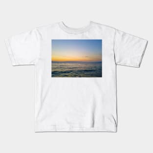 Sunset Above The Lake Horizon Kids T-Shirt